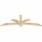 Ekena Millwork Davenport Rough Sawn Timber Gable Bracket, Douglas Fir, 72"W x 27"H x 2"D x 4"F, 9/12 Pitch GBW072X27X0204DAV00RDF - alternate 2